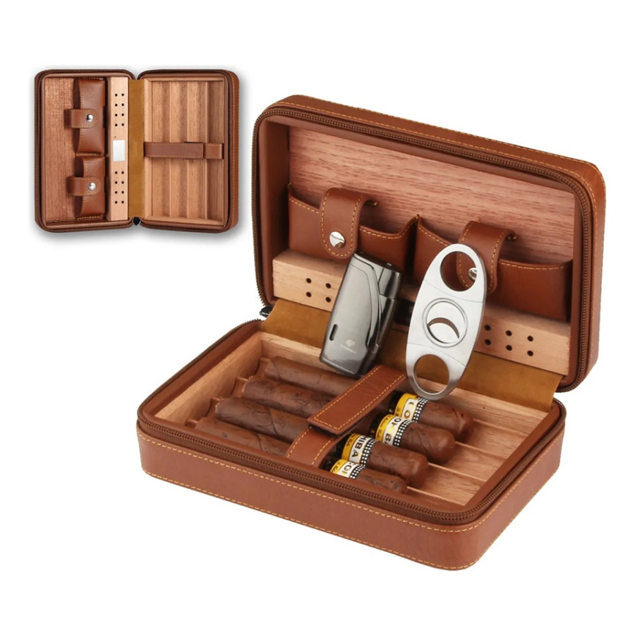 Case Umidor De Charutos Viagem de Madeira Cedro Estojo recife pernambuco